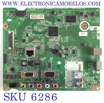 MAIN PARA TV LG / NUMERO DE PARTE EBU65583002 / EAX68805202 / 65583002 / 88497601 / 9IPMXL18-000H / G097R071M8 / MODELO 43LT340CUB.AUSFLJM